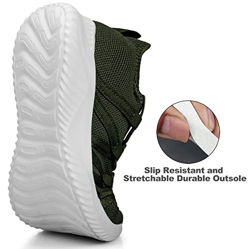 Image of Feethit Womens Slip On Running Shoes Breathable Walking Shoes Lightweight Gym Workout Shoes Non Slip Fashion Sneakers