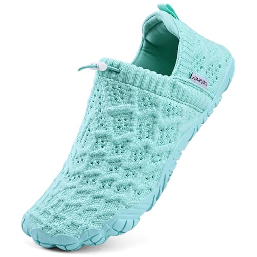 Image of WateLves Barefoot Water Shoes Women Men Beach Breathable Walking Shoes Anti Slip Wide Toe Minimalist Zero Drop Sneakers for Travel Hiking Yoga