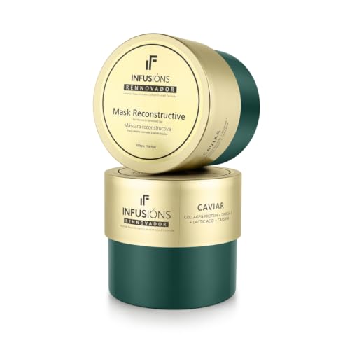 Image of INFUSIONS Rennovador Caviar Reconstructive Hair Mask 500g | Deep Hydration & Fiber Repair | For Normal to Sensitized Hair