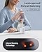 iWALK 3 in 1 Wireless Charging Stand with Auto Rotation, Charging Station with Magnet for Apple Devices, 15W Foldable Wireless Charger Station for iPhone 17 16 15 14 13 & Apple Watch & Airpods, White