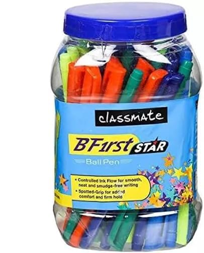 Classmate BFirst Star Ball Pen (Blue) Effortless Writing in Vibrant Blue Ink for Academic, Professional, and Creative Needs - Pack of 48