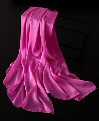 Silky Pashmina Scarves Plain Pure Color Shawl3