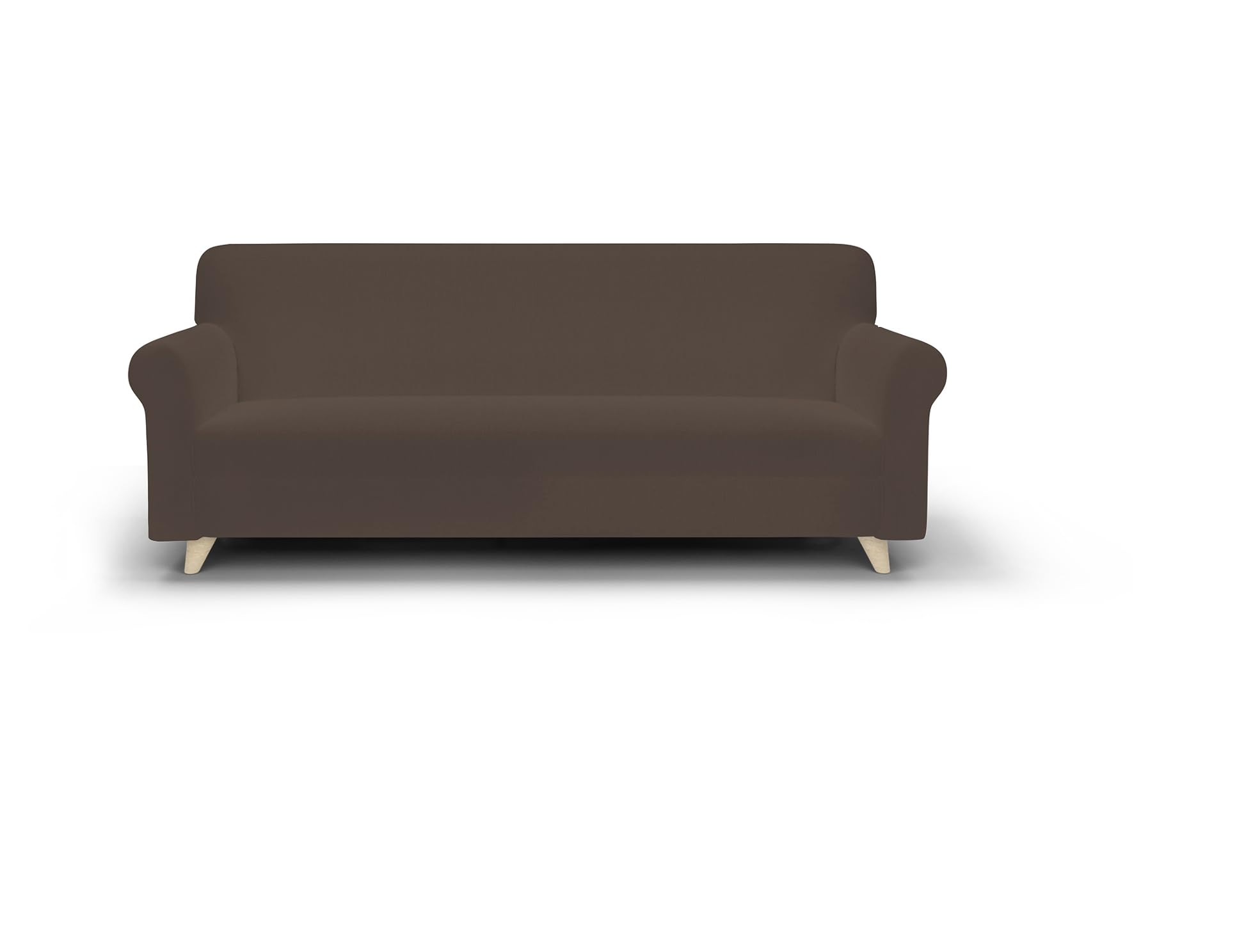 Italian Bed Linen Dahlia Elastic Sofa Cover Polyester Brown 3 Seater, 3 Plätze
