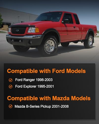 Image of USTAR Manual Locking Hub Fit for Ford Ranger 1998-2003 Ford Explorer 1995-2001 Mazda B-Series Pickup 2001-2008 F87Z-3B396-BA (2Pc)