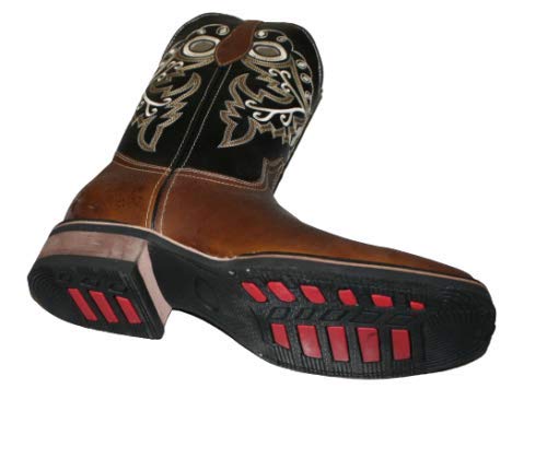 Dona Michi Men's Genuine Cowhide Leather Cowboy Western Square Toe Rodeo Boots Handcrafted2