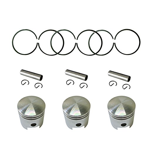 3 Set Piston Kit For 49cc 66cc 80cc 2 Stroke Engine Motorized Bicycle
