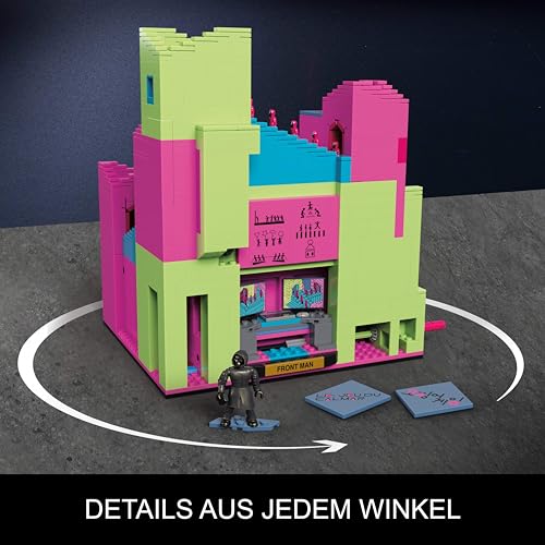 MEGA Squid Game Actionfigur Bauspielzeug Das Treppenhaus mit 1707 Teilen, bewegliche Figur, für Sammler, HYL45 – Ansicht 5