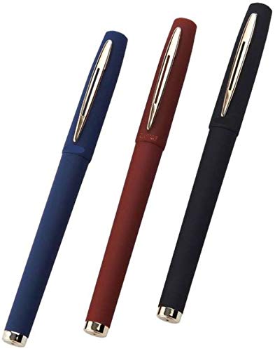 Baoke Three Blue Black Red Gel Pen Set, 1.0 mm Line Drawing Pen, Archival Ink Fine Point Tip Sketching Pens for Artists, Drawing Illustration