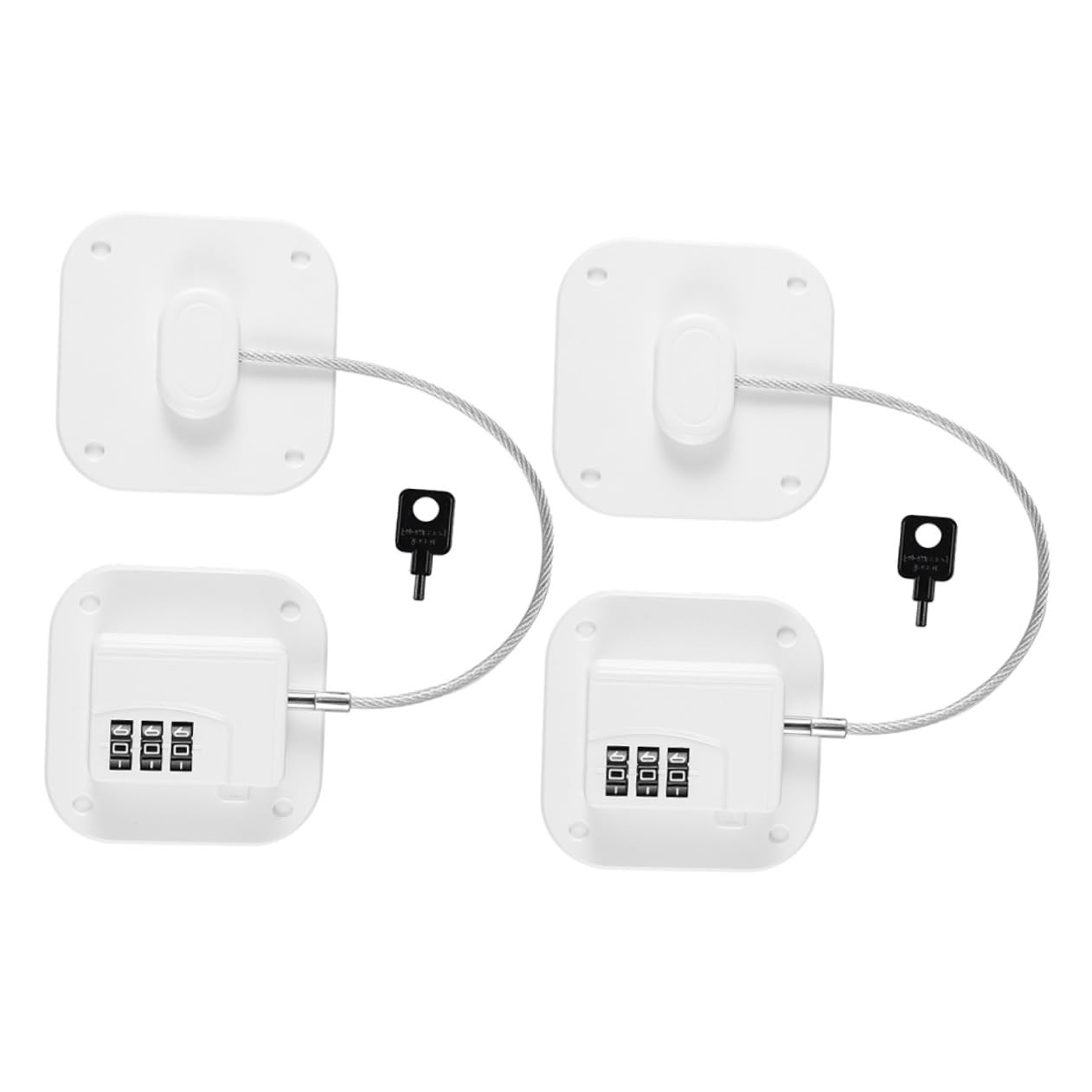 ibasenice 6pezzi Serratura Di Sicurezza Per Frigorifero Da Facile Installazione Design Elegante Protezione Per Materiali Resistenti e Durevoli