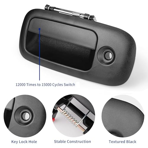 Image of 3Pcs Exterior Door Handles for 1996-2009 Chevy Express,GMC Savana 1500 2500 3500 4500 Van, for Front Left & Right & Rear Right Sliding Side Door, Replaces 83373 10359094 79320 10359093 79321 25866275