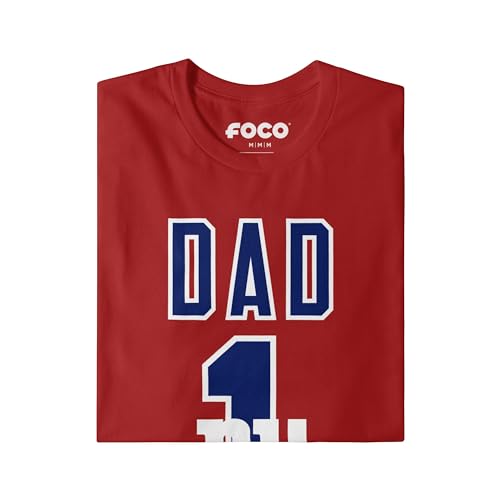Image of FOCO NFL Mens NFL Team Logo Tee Shirt #1 Dad T-Shirt