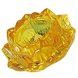 Bougeoir - les bougies peuvent être allumées pendant longtemps, vous pouvez les utiliser à l'aise, verre sans bords ni coins, sûr et beau, support de bougie en forme de fleur de lotus