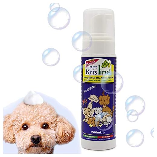 BPS (R) Champú de Espuma Seca, Shampoo para Perro, Gato, Animales Domésticos. 00128