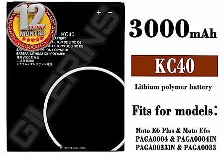 Image of Original KC40 Battery for Motorola E6 Plus / XT2025 PAGA0004 / PAGA0004IN / PAGA0033IN / PAGA0033 Battery with 1 Year Warranty***(A061)