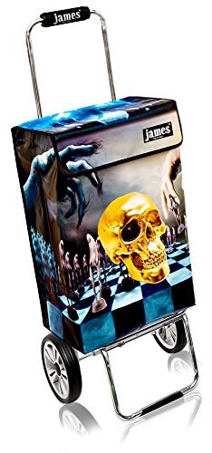 James® Einkaufstwagen Design Hamlet Deluxe, moderner Einkaufstrolley, bunter Lifestyle Trolly, Rollkoffer, 40kg…