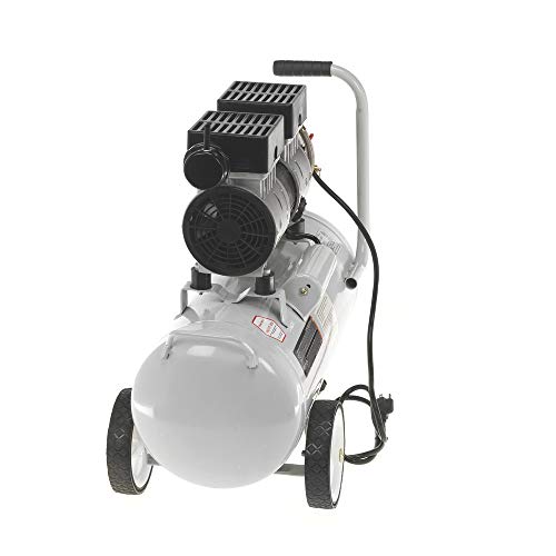 Quipall 6-1-SIL 1 HP 6.3 Gallon Oil-Free Wheelbarrow Air Compressor