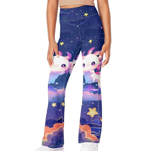 YEXIATODO Girls Flare Leggings Yoga Pants Size 5-14 Athletic Leggings Sportswear for Toddlers Teens Juniors Casual3
