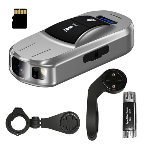 Image of Sports Camera with Gravity Anti-Shake, 2000mAh 7H Loop Recording Waterproof Action Cam for Bike Cycling, Mini Vlogging Camera with WiFi & Light, Portable Pocket Video Recorder for Hiking Commuting