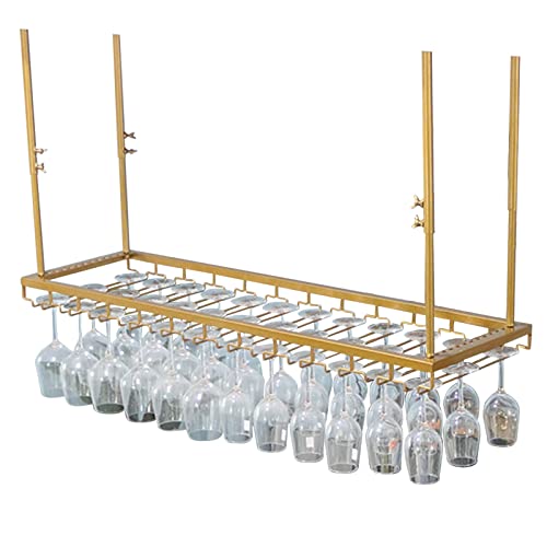Wine rackMetal Wine Glass Holder Rack C Hanging Upside Down Goblet Holder Adjustable Height