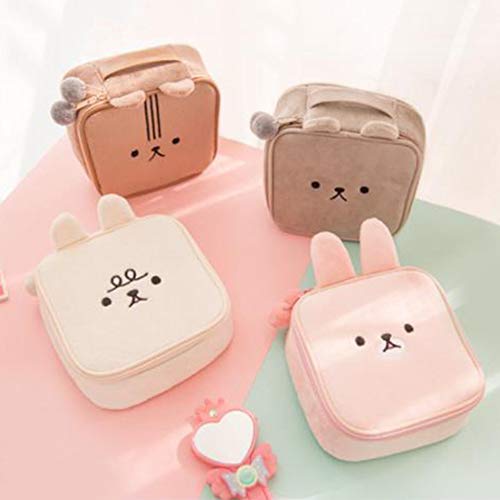 Trousse per trucchi con motivo a coniglio, borsa