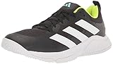 adidas Women's Court Team Bounce 2.0 Sneaker, Core Black/White/Flash Aqua, 11
