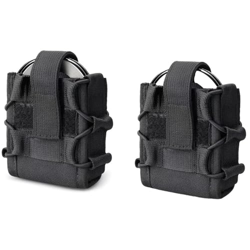 2pcs Open-Top Molle Handcuff Holster Law Enforcement Handcuff Pouch for Duty Belt Handcuff Case High-Speed Gear Handcuff Case