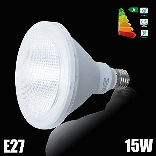 THG PAR38 LED E27 15W 1150LM C¨¢lido Bombilla blanca AC100-240V luz de inundaci¨®n no regulable (paquete de 1)