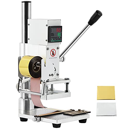 Mxmoonfree Upgraded Hot Foil Stamping Machine Adjustable Stamping Machine with Digital Display for Card PVC PU pro Custom Logo