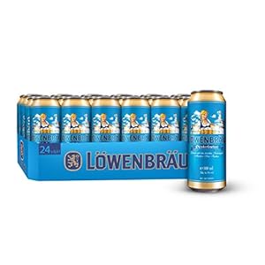 Löwenbräu Oktoberfestbier Dosenbier, EINWEG (24 x 0.5 l Dose), Festbier Märzen Bier aus München