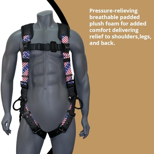 Image of AFP Demon Fall Protection Comfortable Safety Harness (OSHA /ANSI PPE)