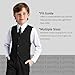 Suits for Kids,Toddler Boys Slim Fit Black Suit Set Dress Outfit Wedding Clothes Size 14