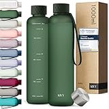 KIVY Trinkflasche 1l - Kohlensäure geeignet & Auslaufsicher - Für Sport, Schule & Büro - Sport Trinkflasche Gym - Wasserflasche Sprudel geeignet - Sportflasche 1 Liter - Spülmaschinenfest