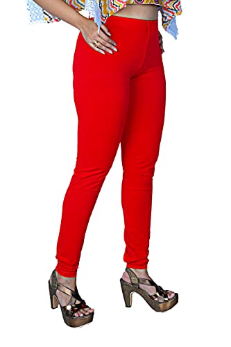 Image of Ladies Cotton Legging | Buttery Soft Stretchy Fit | Churidar Length | Leggings for Women and Girls | Small - 3XL Plus