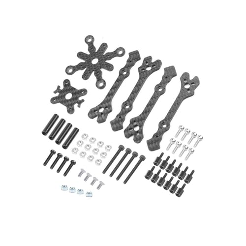 135mm 3インチ カーボンファイバーフレームキット(3Dプリントカメラカバー付き)1104-1506モーター用 DIY FPVレーシングドローン用(NO Cover)