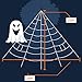 UMEELR Halloween Giant Spider Web, 23 X 18ft Triangular Mega Spider Web for Outdoor Halloween Decor Decoration Outdoor Yard, White