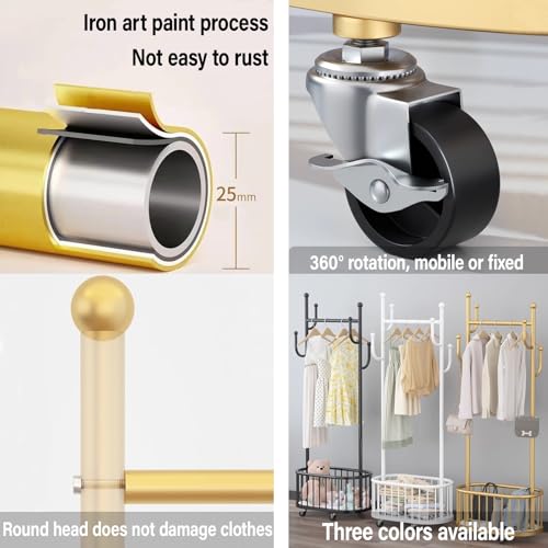 Portant à vêtements pour optimiser les petits espaces chambre et entrée - 7
