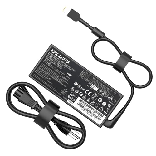 135W Original Thinkpad Charger Fit for Lenovo Thinkpad X1 Extreme P1 P15v T15p Gen 1 2 3 4 ThinkPad T440P T470p T540p Ideapad L340 Legion Y50 Y520 Y530 Y7000P ADL135NDC3A Gaming Laptop