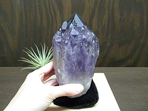 高品質 ボリビア産 紫水晶 516g 台座付き アメジスト 原石 自然石③ 高