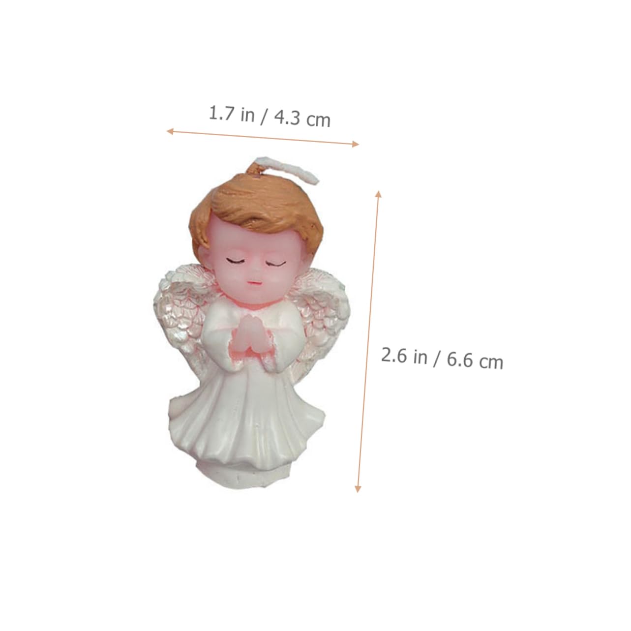 8piezas Velas Decorativas Forma De Ángel para Pasteles y Fiestas De Velas para Cumpleaños Decoración De Tartas para Niño Niña y Celebraciones Especiales