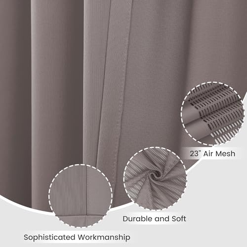 Image of Inherent Flame Retardant Hospital Curtain Room Divider, Grommet Cubicle Privacy Curtain for Hospital, Lab(1 Panel,Grey, 108x96inch)