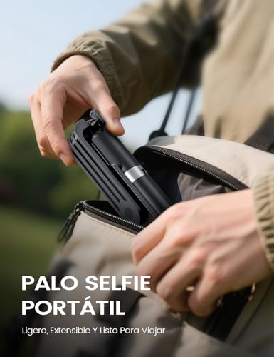 ANXRE Palo Selfie con Control Remoto,Giratorio de 360° Trípode para Movil Rripe, 106cm Telemovel Palo Selfie Tripode Compatible con iPhone Samsung Android Smartphone - imagen 8