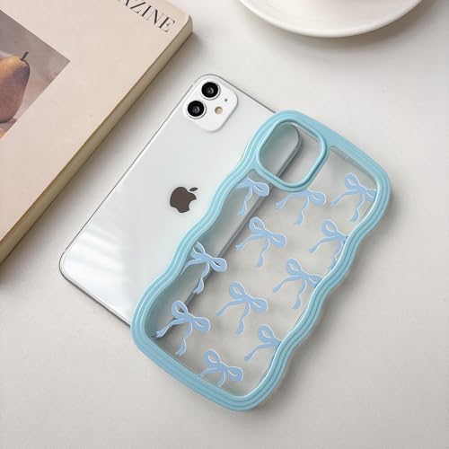 Coque iPhone 11 esthétique bleu pastel pour fille - 6
