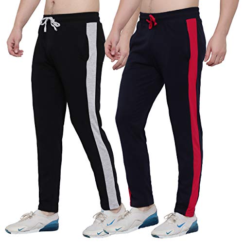 Image of FASHA Men's Cotton Track Pant | Men's Casual Wear Trousers Pack of 2