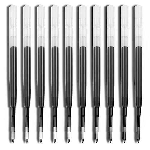Recargas de tinta gel Azul/Negro para bolígrafo retráctil 0.5mm/0.7mm 10 piezas