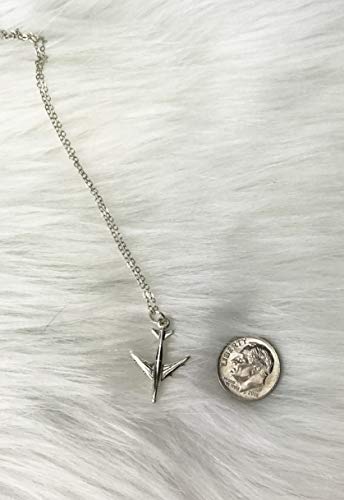 Travel Buddy Meaningful Gift Idea Sterling Silver Airplane Necklace Grateful For The Memories3