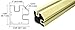 CRL Chromate (Unfinished) 36" Long 2" x 2-5/8" Square 90? Post