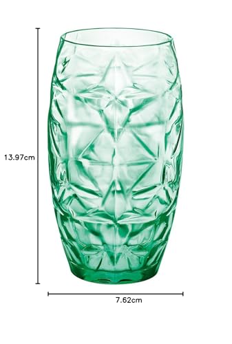 Verres rafraîchissants Bormioli Rocco Oriente 473ml de table vert