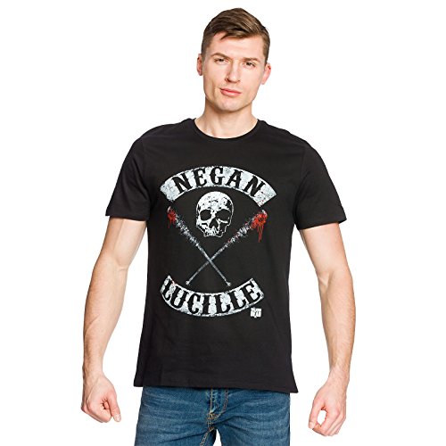 Walking Dead Negan Lucille Rockers Camiseta, Noir (Noir), XX-Large para Hombre