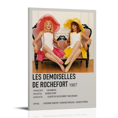 URAUIH Póster de Les Demoiselles De Rochefort para dormitorio, sala de estar, pared, 30 x 45 cm, estilo marco