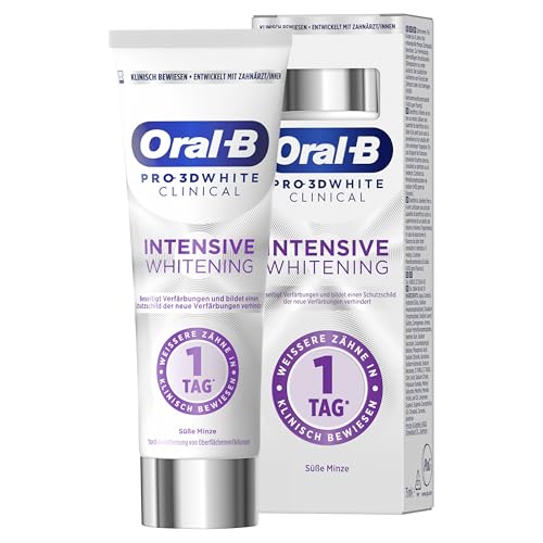 Oral-B 3D WHITE Zahnpasta, Clinical Intensive Whitening, 75ml